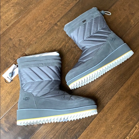 UGG Shoes - NIB UGG Charcoal Gray Waterproof Beck Boots